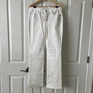 NWT TALBOTS | Signature Boot White Jeans Size 6